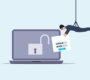 Free attack unsecured laptop vector