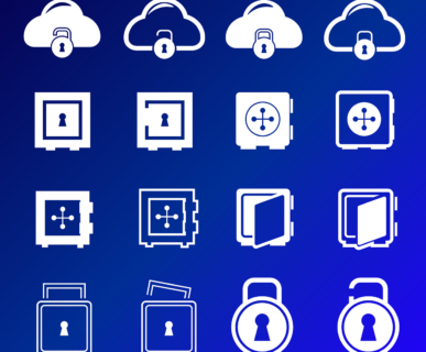 Free safe nature lock vector